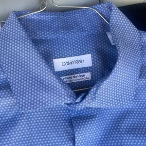 Big & Tall Calvin Klein Blue Men's Shirt